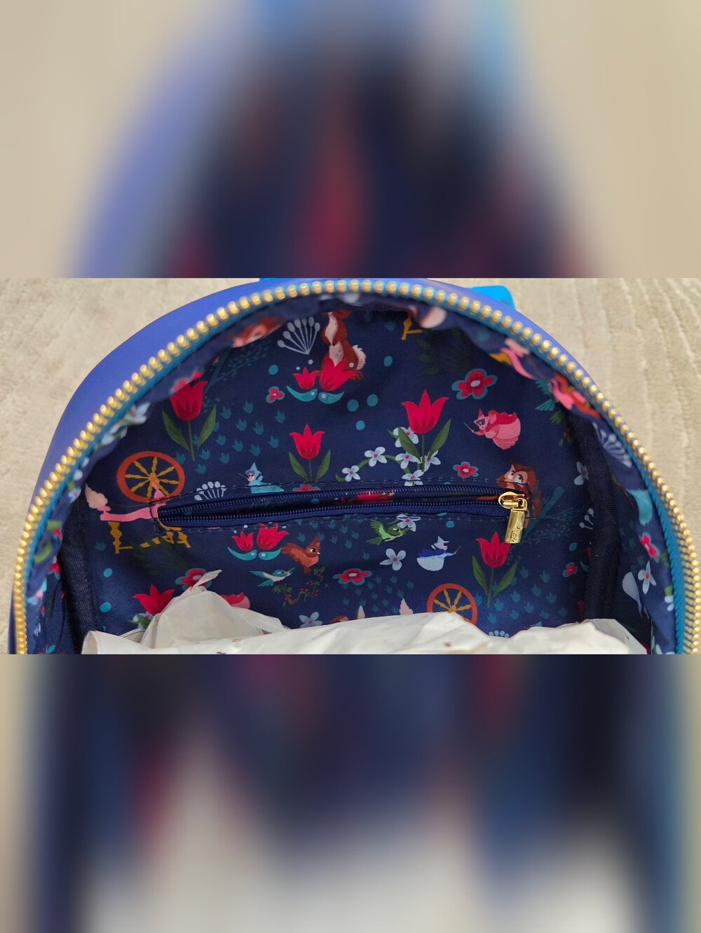 Loungefly Disney Sleeping Beauty Floral Mini Backpack - Picture 10 of 12
